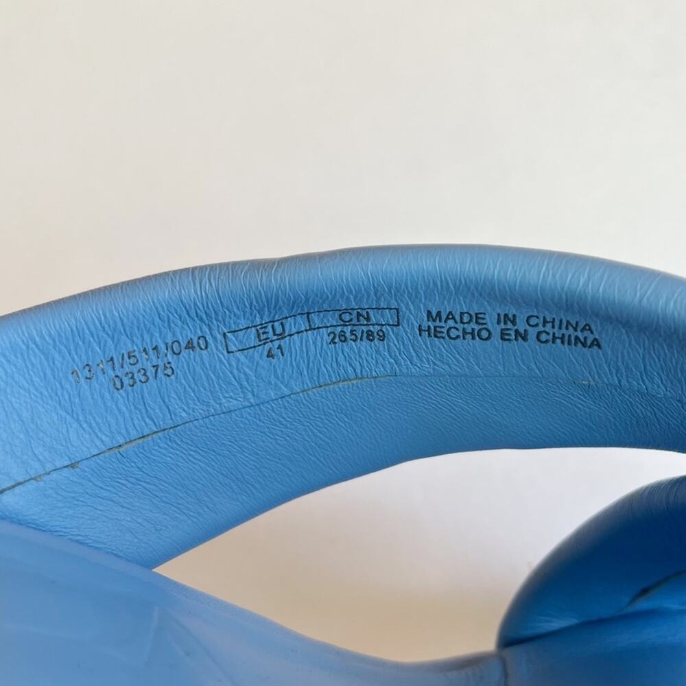 Zara Square Toe Padded Heeled Leather Heel - Picture 12 of 12